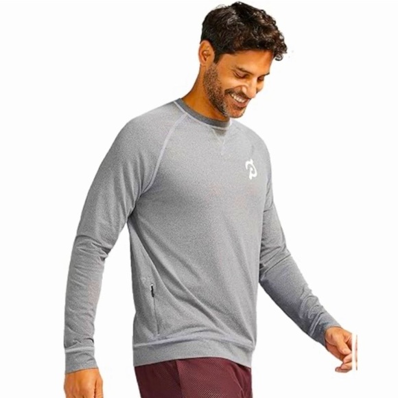 Peloton Men’s Dreamblend Crewneck Pullover Heather Gray , size Small - Picture 1 of 10